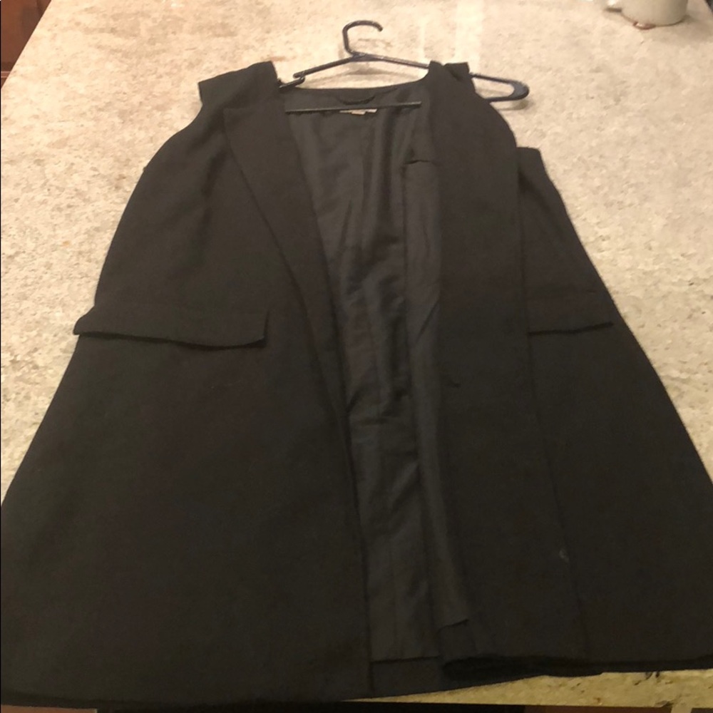 Long black tank vest